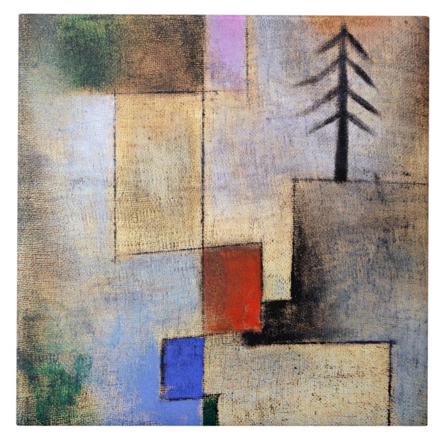 Paul Klee - Small Fir Bild Kakelplatta (Framsidan)
