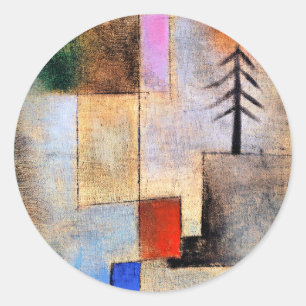 Paul Klee - Small Fir Bild Runt Klistermärke