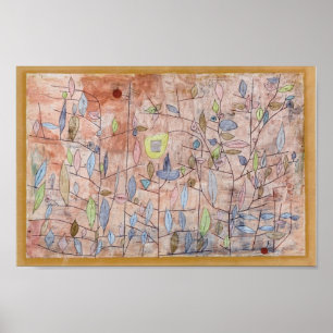 Paul Klee- Sparse foliage Poster