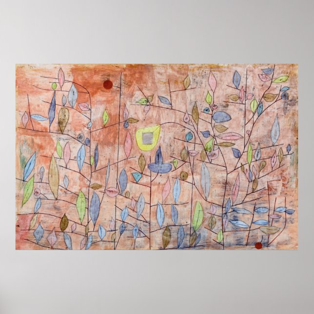 Paul Klee Sparse Foliage Poster (Framsidan)