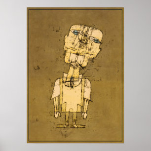 Paul Klee Spöke av ett geni Vintage Abstrakt Konst Poster