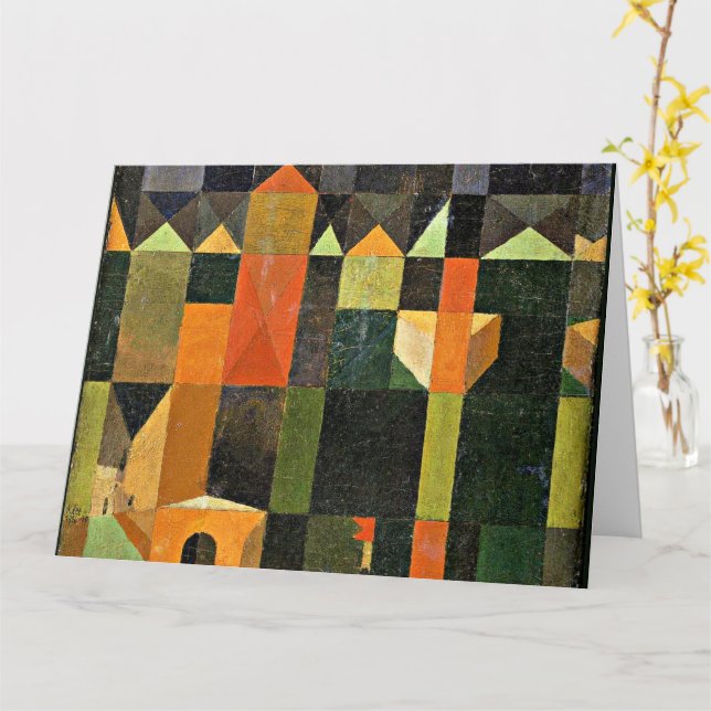 Paul Klee - Stad av torn Kort (Gul blomma)