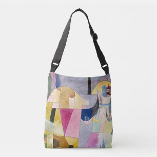 Paul Klee Svarta Kolonner Crossbody-väska Axelväska