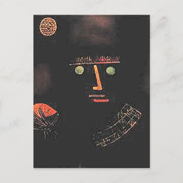Paul Klee, Svarta riddaren, Vykort (Framsida)