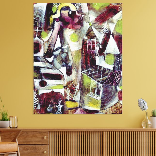 Paul Klee - Swamp Legend Canvastryck (Insitu (Vardagsrum))