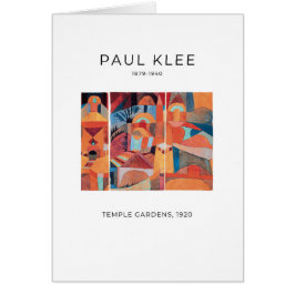 Paul Klee, Temple Gardens (1920) - Fine Art Card OBS Kort