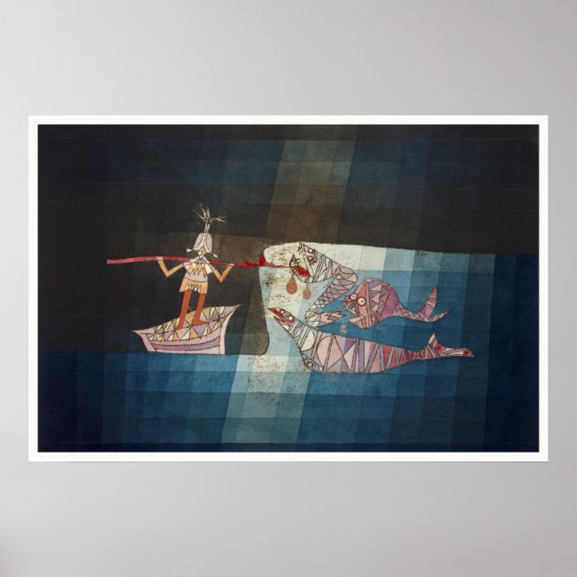 Paul Klee The Seafarer Abstrakt Nautilus Affisch (Framsidan)