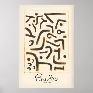 Paul Klee Tillväxt Rör Abstrakt Konsttryck Modern Poster