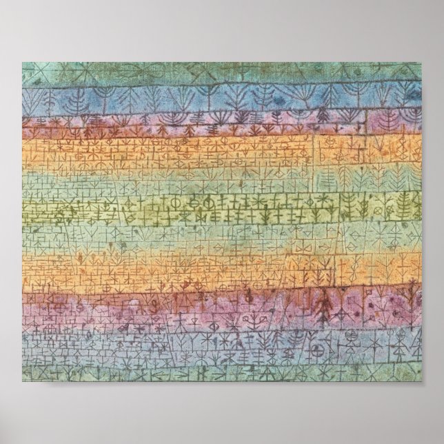 Paul Klee - Träd Nursery Poster (Framsidan)