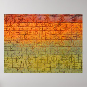Paul Klee trädbarnkammare Poster