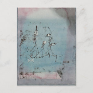 Paul Klee- Twittering Machine Vykort