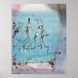 Paul Klee Twittering Maskin Poster