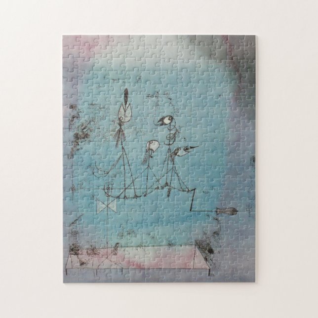 Paul Klee Twittering maskinpussel Pussel (Vertikal)