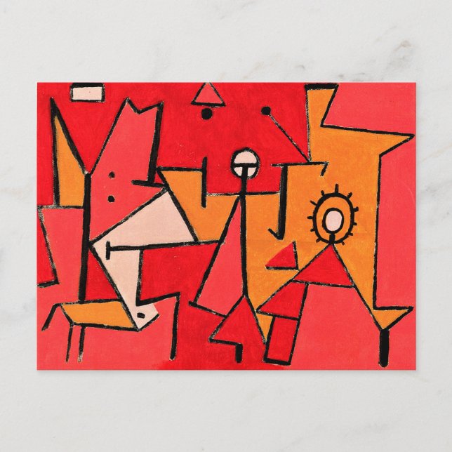Paul Klee - Värme, populär konst, Vykort (Framsida)