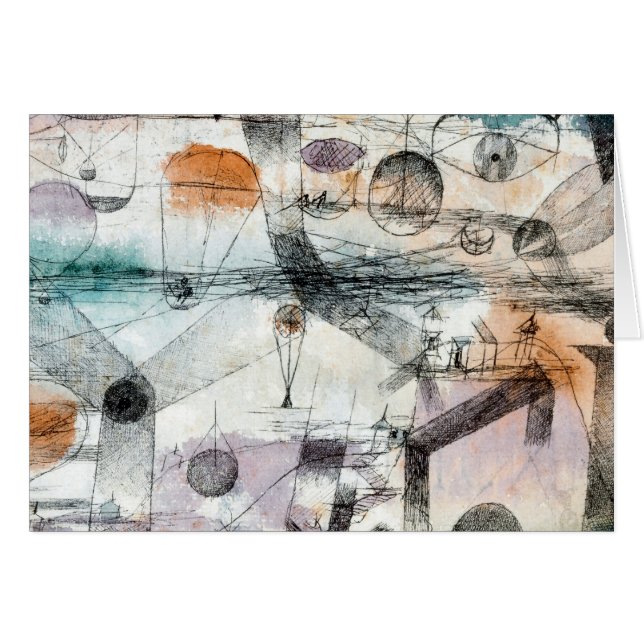 Paul Klee Växter Jorden & Luftens Rike: Bauhaus Hälsningskort (Framsidan Horizontal)