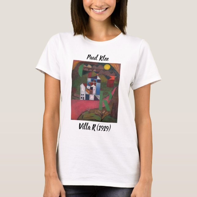 Paul Klee Villa R Cubist Painting T-Shirt (Framsida)