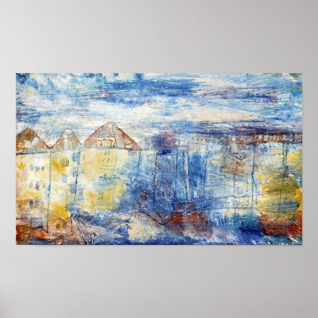 Paul Klee Vista A Una Plaza Poster (Framsidan)