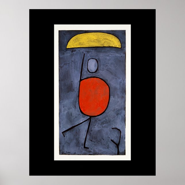 Paul Klee - With Umbrella Poster (Framsidan)