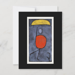 Paul Klee - With Umbrella Vykort