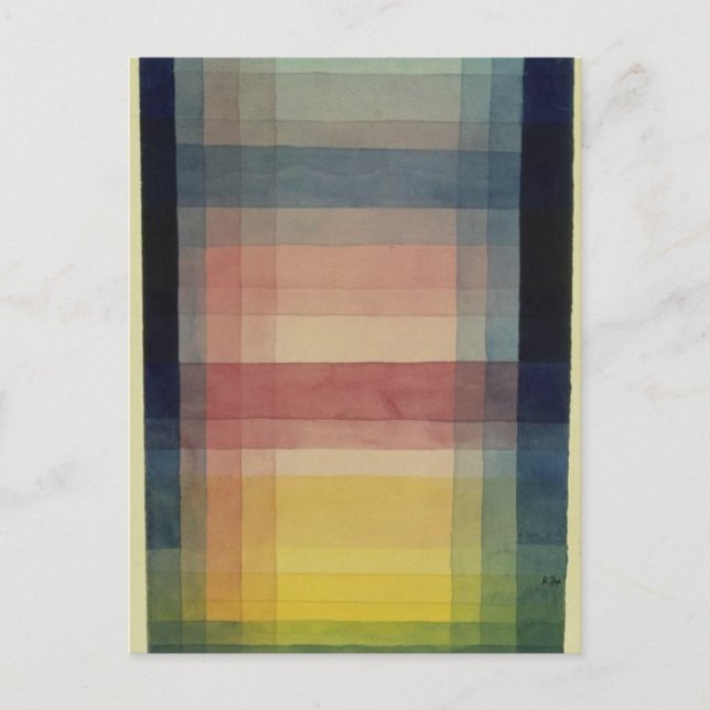 Paul Klees arkitektur vid slätten Vykort (Framsida)