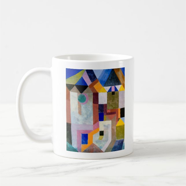 Paul Klees 'Färgrik arkitektur (1917)'  Kaffemugg (Vänster)