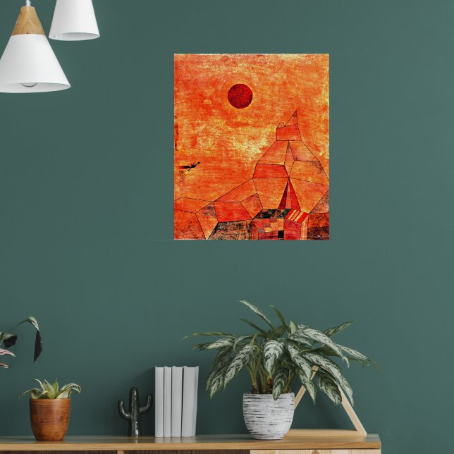 Paul Klees färgstarka målning, Marchen Poster (Vardagsrum 1)