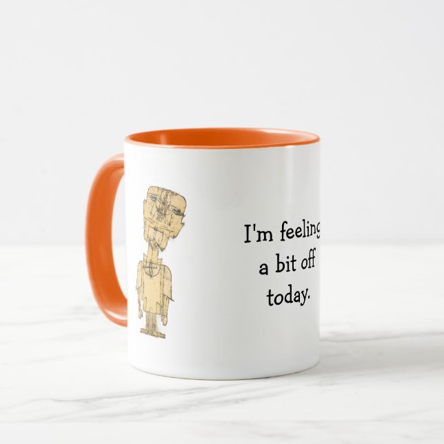 Paul Klees genialiska roliga fras kaffemugg (Framsida vänster)