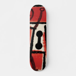 Paul Klees Låssmed - Cool Vintage Abstrakt Konst Mini Skateboard Bräda 18,5 Cm