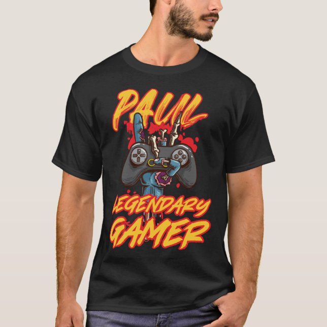 Paul Legendary Gamer T Shirt (Framsida)