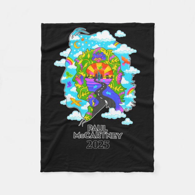 Paul Mccartney Sticker Fleecefilt (Framsidan)