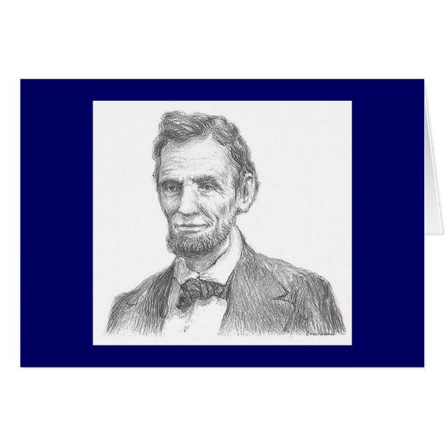 Paul McGehee "Abraham Lincoln"-kort OBS Kort (Framsidan Horizontal)