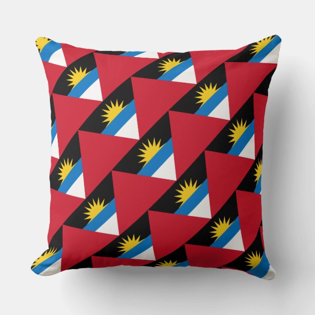 Paul McGehee "Antigua and Barbuda Flagga" Pillow Kudde (Framsida)
