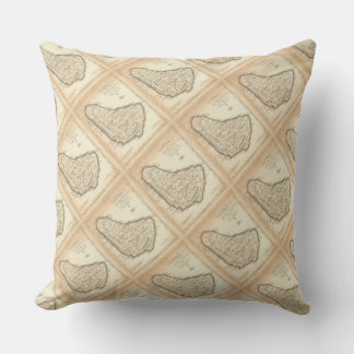 Paul McGehee "Barbados Karta" Pillow Kudde