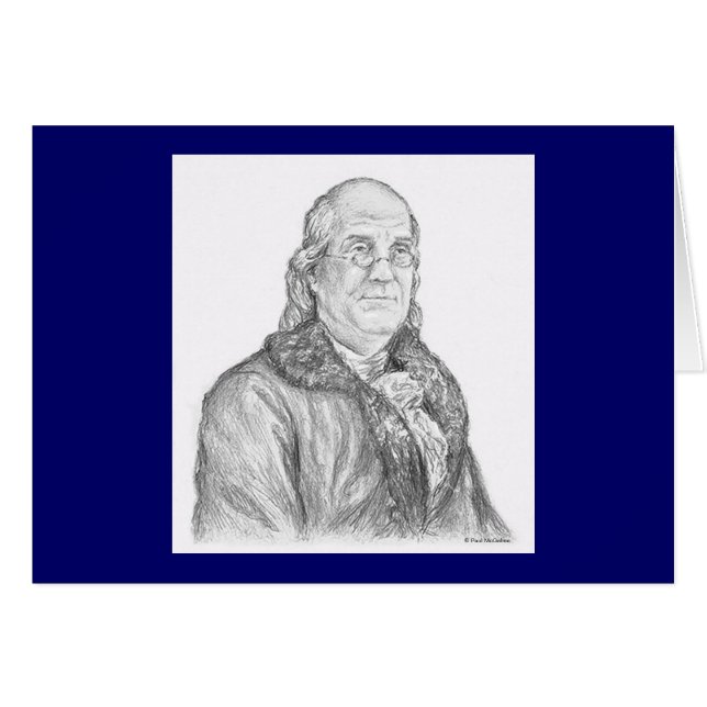 Paul McGehee Benjamin Franklin-kort OBS Kort (Framsidan Horizontal)