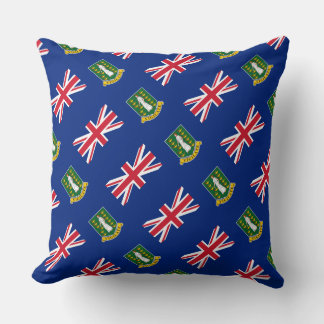 Paul McGehee "British Virgin Islands Flagga" Pillo Kudde