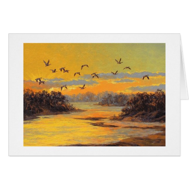 Paul McGehee "Canadian Sunset" Card OBS Kort (Framsidan Horizontal)