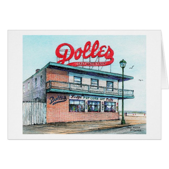 Paul McGehee "Candyland - RehoBåde Beach"-kort OBS Kort (Framsidan Horizontal)