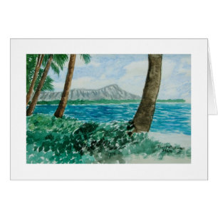 Paul McGehee "diamanthuvud - Oahu, Hawaii" kort