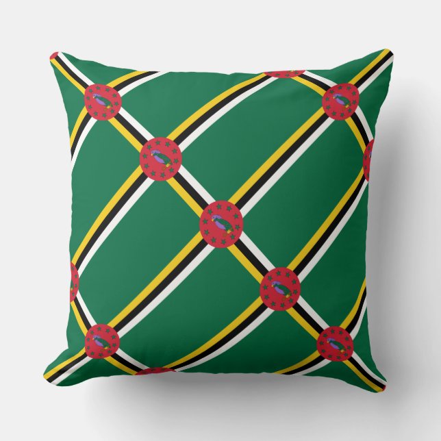 Paul McGehee "Dominica Flagga" Pillow Kudde (Framsida)