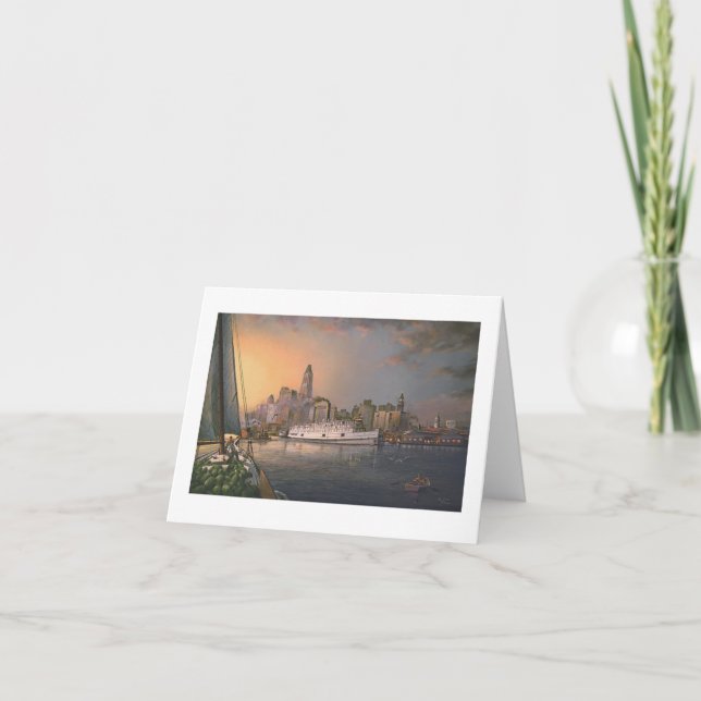 Paul McGehee "gammala Baltimore på skymning" kort (Framsida)