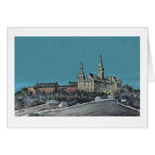 Paul McGehee "Georgetown - Healy Hall"-kort OBS Kort