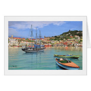 Paul McGehee "Grenada - St. George's Harbour"-kort OBS Kort