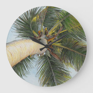 Paul McGehee "Handflatan Träd" Clock Stor Klocka