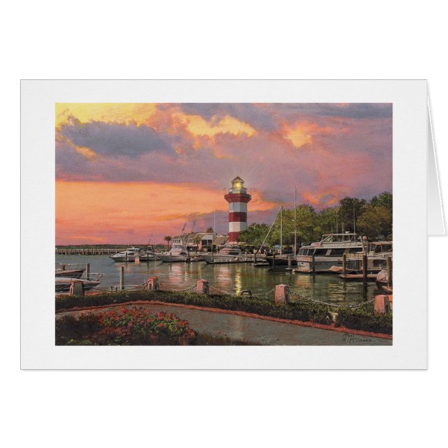 Paul McGehee "Hilton Head - Harbour Town"-kort OBS Kort (Framsidan Horizontal)