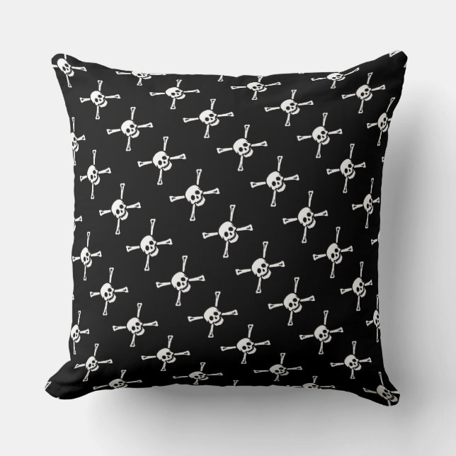 Paul McGehee "Jolly Roger" Pirat Pillow Kudde (Framsida)