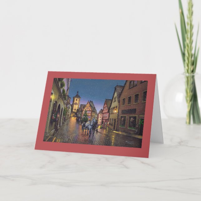 Paul McGehee "jul i Rothenburg" kort (Framsida)
