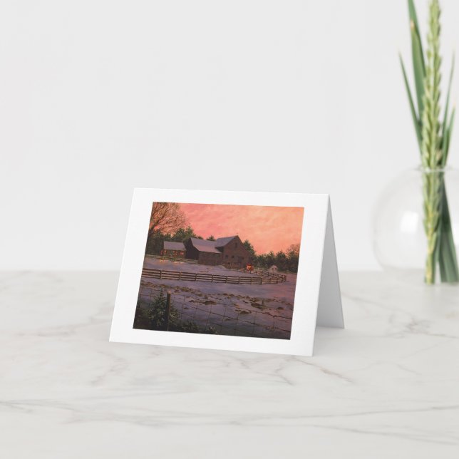 Paul McGehee "jul Kväll"-kort Helgkort (Framsida)