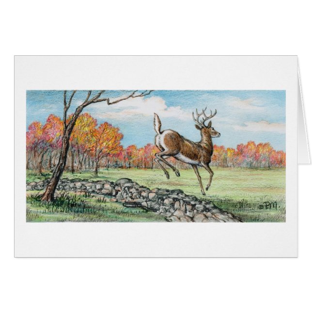 Paul McGehee "Jumping Whitetail"-kort OBS Kort (Framsidan Horizontal)