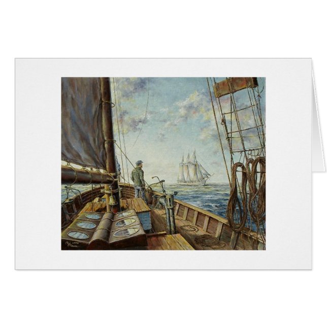 Paul McGehee "Passing Schooners" Kort (Framsidan Horizontal)