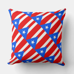Paul McGehee "Puerto Rican Flagga" Pillow Kudde